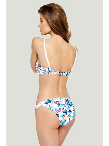 Marc & André Bikini-Oberteil in Weiß/ Blau