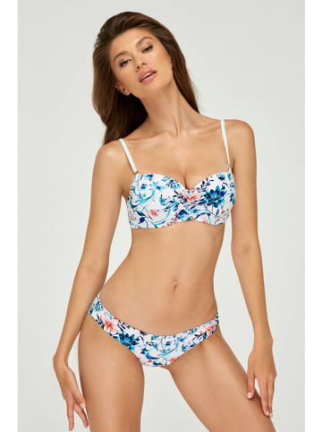 Marc & André Bikini-Hose in Weiß/ Blau