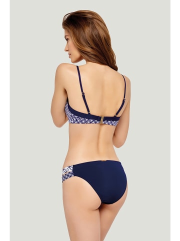 Marc & André Bikini-Oberteil in Dunkelblau/ Weiß