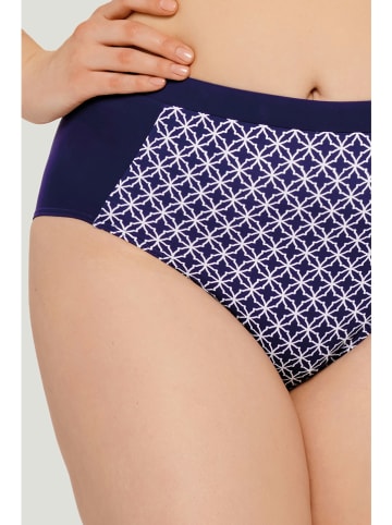 Marc & André Bikini-Hose in Dunkelblau/ Weiß