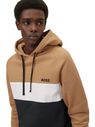 Hugo Boss Underwear Hoodie lichtbruin/zwart/wit
