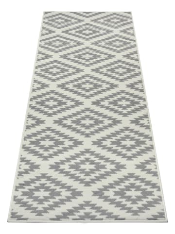 Hanse Home Laagpolige loper "Basic" crème/grijs