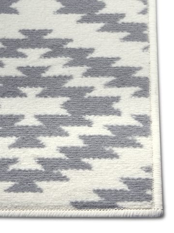 Hanse Home Kurzflor-Läufer "Basic" in Creme/ Grau