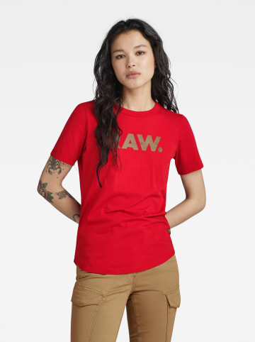 G-Star Koszulka "RAW." w kolorze czerwonym