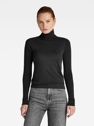 G-Star Sweter wełniany "Core" w kolorze czarnym