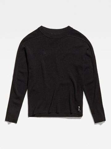G-Star Sweter wełniany "Core" w kolorze czarnym