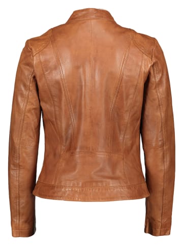 Caminari Lederjacke in Cognac