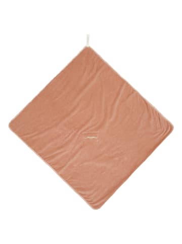 koeka Ręcznik "Oddi" w kolorze szaroróżowo-kremowym z kapturem - 100 x 100 cm