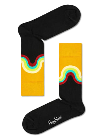 Happy Socks Socken in Schwarz/ Gelb
