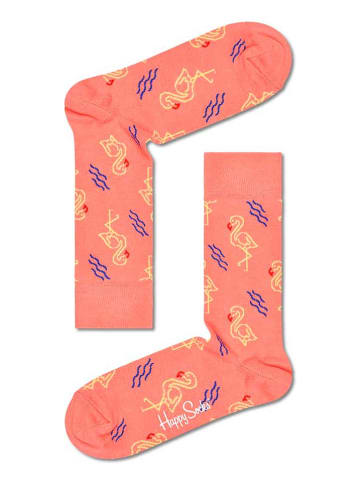 Happy Socks Skarpety w kolorze koralowym