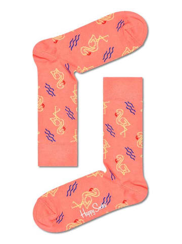 Happy Socks Sokken koraalrood
