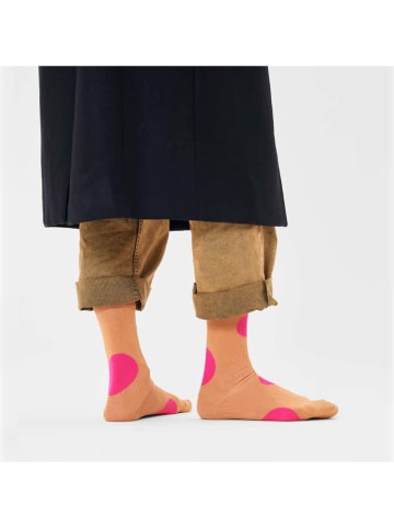 Happy Socks Sokken beige/roze