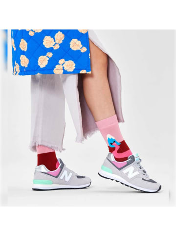 Happy Socks Sokken lichtroze