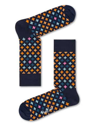 Happy Socks Socken in Dunkelblau/ Orange