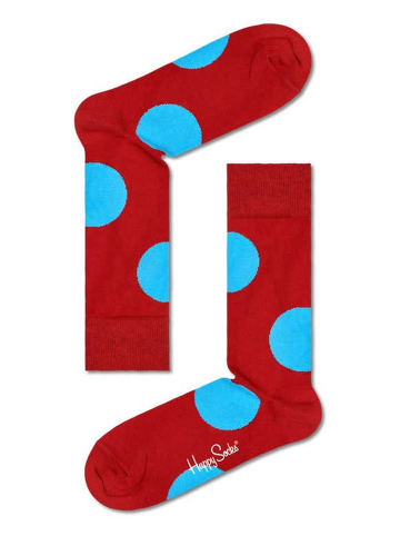 Happy Socks Socken in Rot/ Hellblau