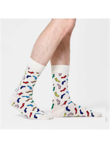 Happy Socks Socken in Weiß/ Bunt