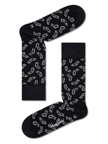 Happy Socks Socken in Schwarz/ Weiß