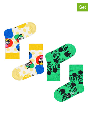 Happy Socks 2er-Set: Socken "Disney Sunny Crew" in Bunt