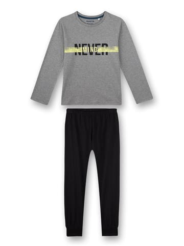 Sanetta Pyjama in Dunkelblau/ Grau