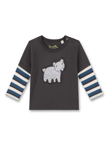 Sanetta Kidswear Koszulka w kolorze antracytowym