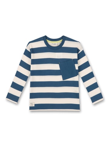 Sanetta Kidswear Longsleeve crème/donkerblauw