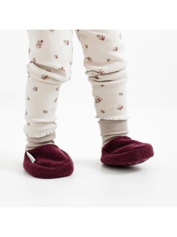 Hofbrucker Wełniane buty w kolorze jagodowym dla dzieci