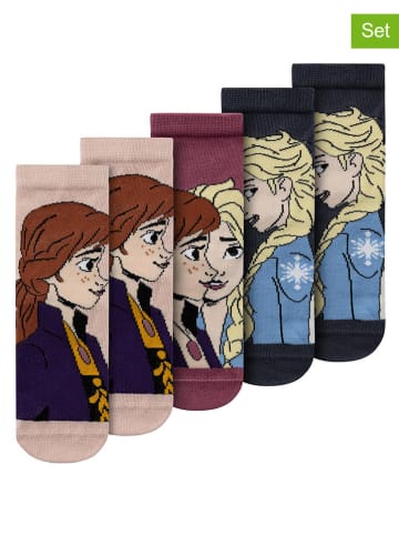 name it 5-delige set: sokken "Frozen" meerkleurig