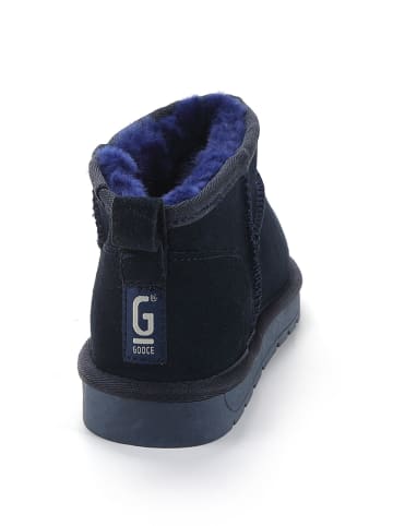 Gooce Leder-Winterboots "Mindy" in Dunkelblau