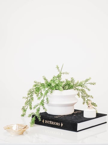 HouseVitamin Blumentopf in Weiß - (H)19 x Ø 13 cm