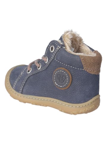 PEPINO Leder-Winterboots "Georgie" in Dunkelblau