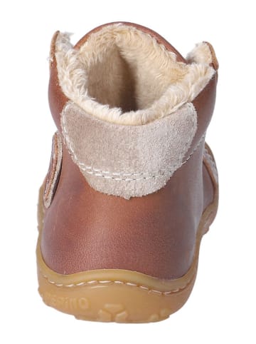 PEPINO Leder-Winterboots "Georgie" in Hellbraun