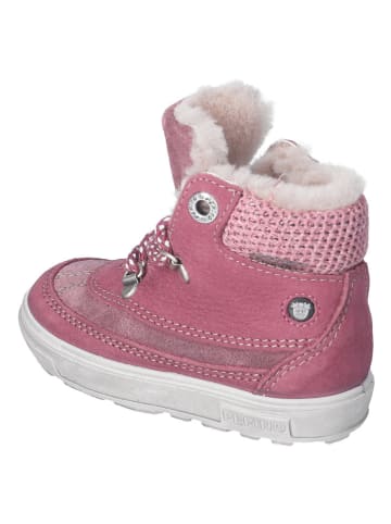 PEPINO Leder-Winterboots "Paolo" in Pink