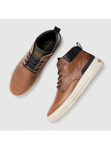 PME Legend Leder-Sneakers in Cognac