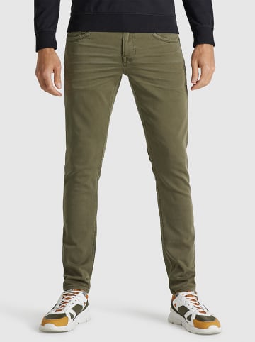 PME Legend Spodnie "Tailwheel" - Slim fit - w kolorze khaki