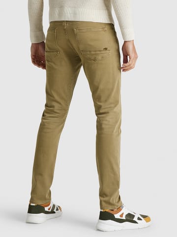 PME Legend Spodnie "Tailwheel" - Slim fit - w kolorze beżowym
