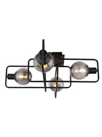 Globo lighting Deckenleuchte in Schwarz - (B)61 x (H)20 x (T)61 cm
