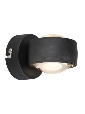 Globo lighting LED-Wandleuchte in Schwarz - (B)7 x (H)7,5 cm