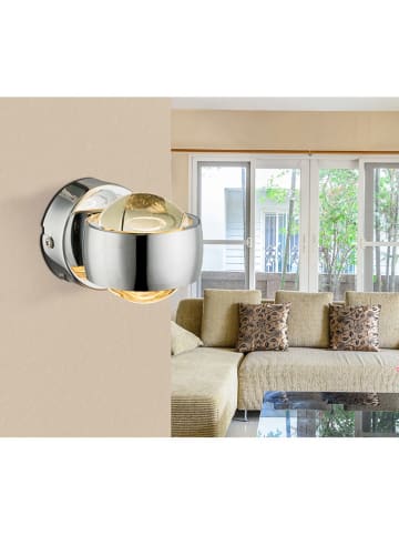 Globo lighting LED-Wandleuchte in Silber - (B)7 x (H)7,5 cm