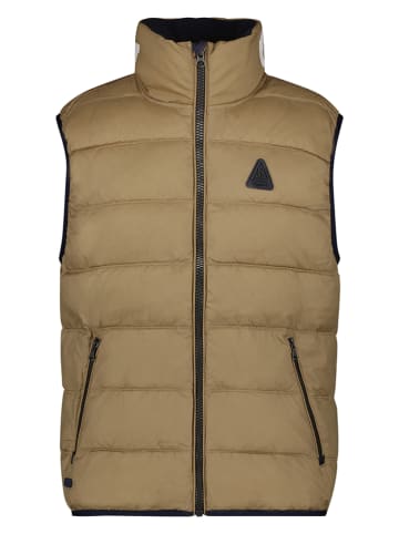 GAASTRA Doorgestikte bodywarmer "Atlantic" kaki