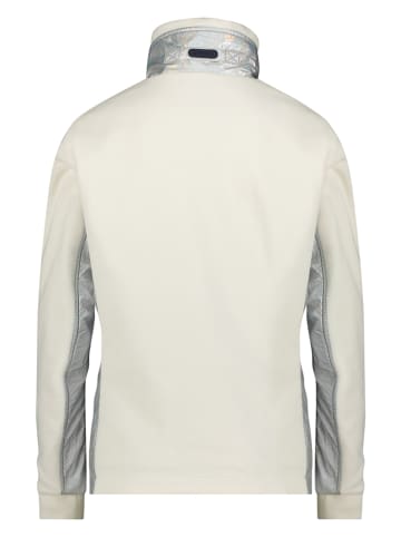 GAASTRA Fleece vest "Tango" crème/zilverkleurig