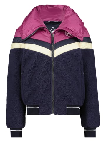 GAASTRA Fleece vest "Topaz" donkerblauw/fuchsia