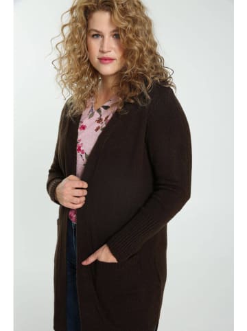 Paprika Longcardigan in Dunkelbraun