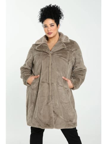 Paprika Teddymantel in Taupe