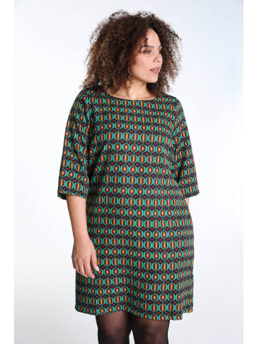 Paprika Kleid in Grün/ Braun