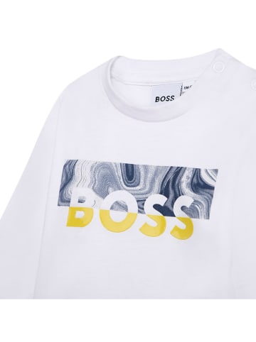 Hugo Boss Kids Longsleeve in Weiß