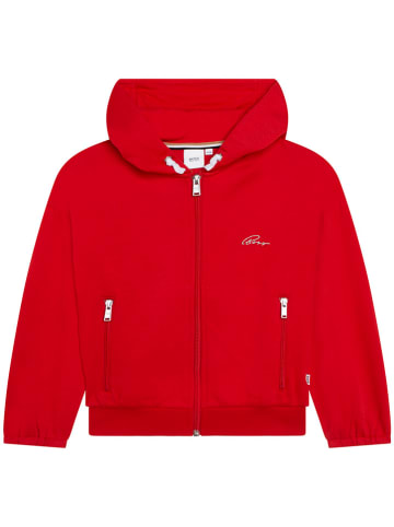 Hugo Boss Kids Sweatjacke in Rot