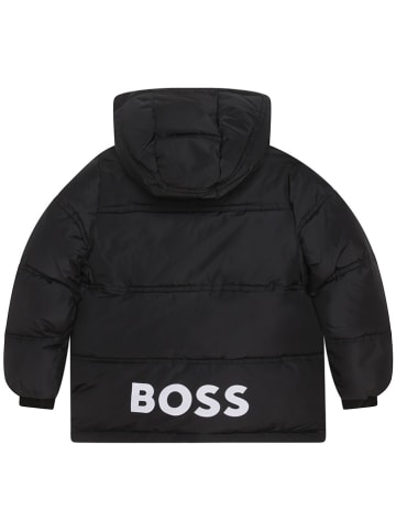 Hugo Boss Kids Doorgestikte jas zwart