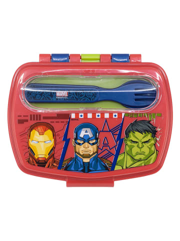 Avengers Lunchbox "Avengers" rood/blauw - (B)17 x (H)14 x (D)6 cm
