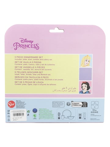 Disney Princess 5tlg. Geschirr-Set "Princess" in Rosa