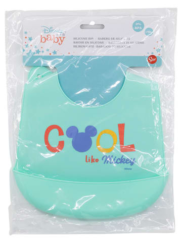 Disney Mickey Mouse Slabbetje "Mickey" turquoise - (B)23 x (H)31 cm